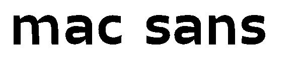 mac sans字体
