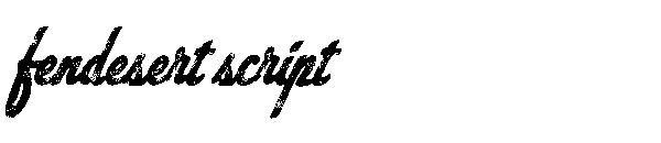 fendesert script字体