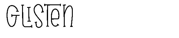 glisten字体