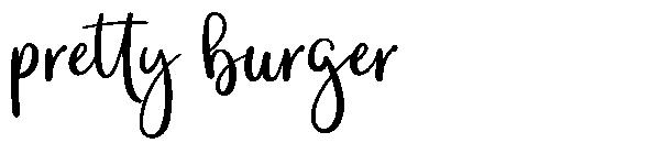 pretty burger字体