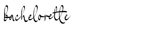 bachelorette字体