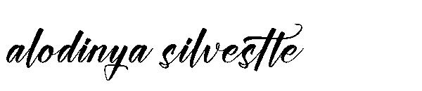 alodinya silvestte字体