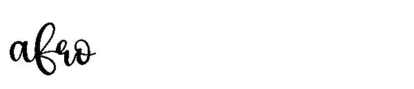 afro字体