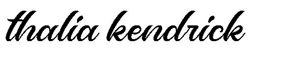thalia kendrick字体