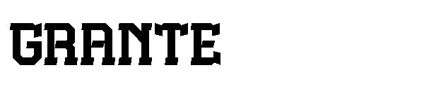 grante字体
