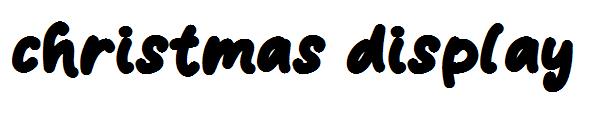 christmas display字体