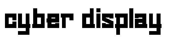 Cyber display字体