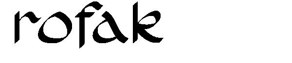 rofak字体