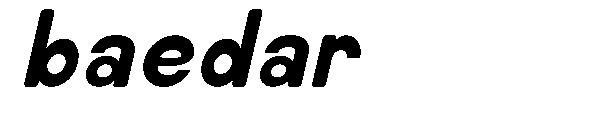 baedar字体