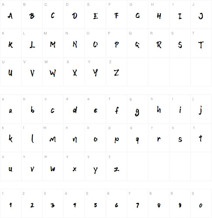 zalcony字体