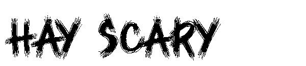 hay scary字体