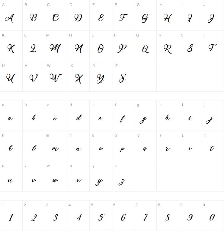 Maulie script字体