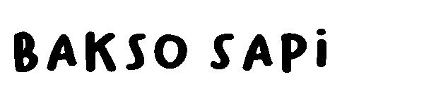 bakso sapi字体