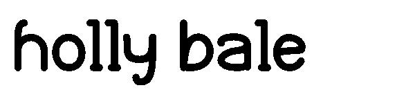 holly bale字体