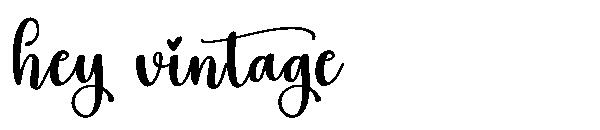 hey vintage字体
