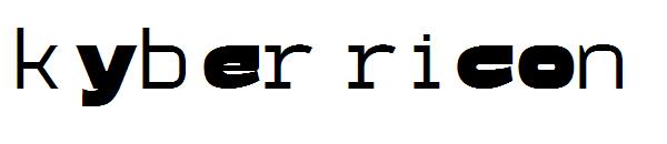 kyber ricon字体