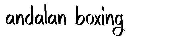 andalan boxing字体