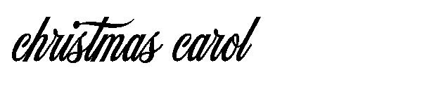christmas carol字体