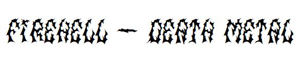 firehell - death metal字体