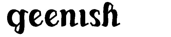 geenish字体