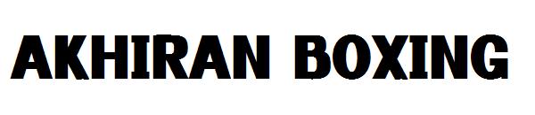 akhiran boxing字体