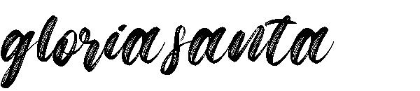 gloria santa字体