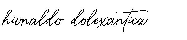 hionaldo dolexantica字体