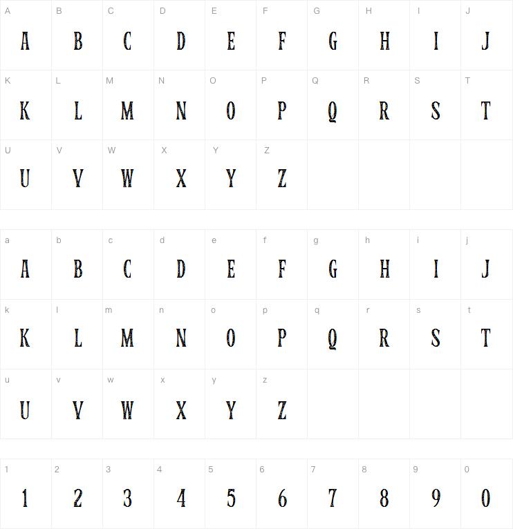 zenarico texture字体