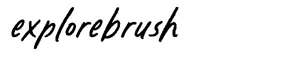 Explorebrush字体