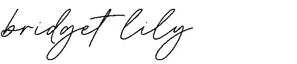 Bridget lily字体