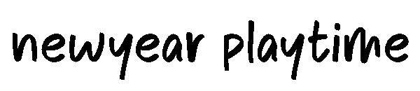 newyear playtime字体