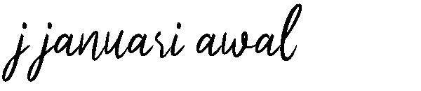 j januari awal字体