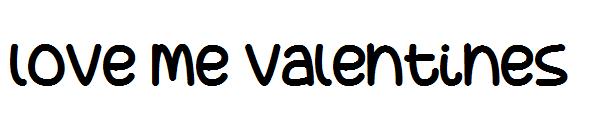 love me valentines字体