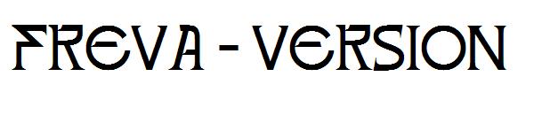 freva - version字体