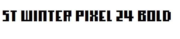 st winter pixel 24 bold字体