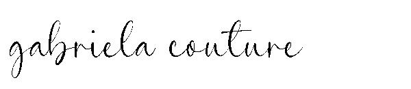 gabriela couture字体