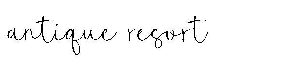 antique resort字体