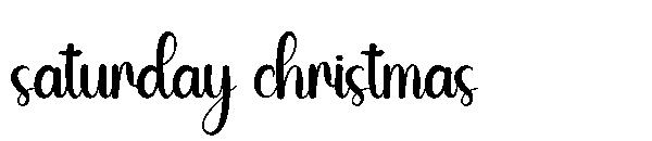 saturday christmas字体