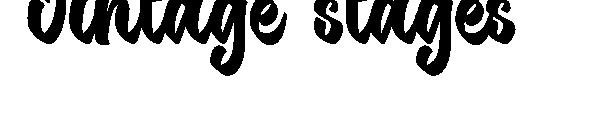 vintage stages字体