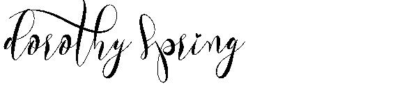 dorothy spring字体