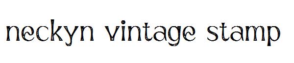 neckyn vintage stamp字体