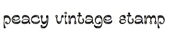 peacy vintage stamp字体
