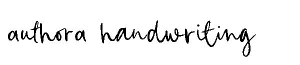 authora handwriting字体