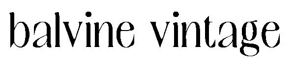 Balvine vintage字体