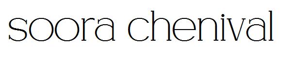 Soora chenival字体