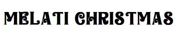 melati christmas字体