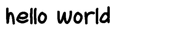 Hello world字体 字体下载
