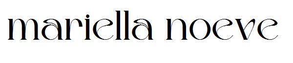 mariella noeve字体
