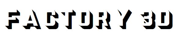 factory 3d字体