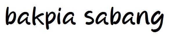 bakpia sabang字体